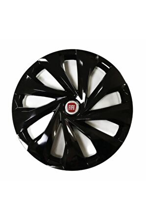 Fiat Punto Uyumlu 14 Inç 4 Adet Piano Black Siyah Jant Kapağı Takımı