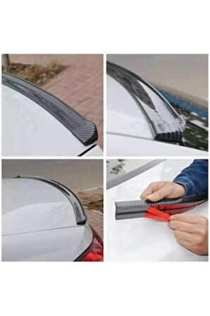 Mitsubishi Fuso Uyumlu Bagaj üstü İthal Samurai Karbon Spoiler Bagaj Çıtası
