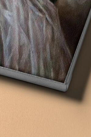 Sayılarla Boyama Seti Kasnaklı Yeşil Elbiseli Kadının Hüznü 60 X 75 Cm