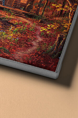 Sayılarla Boyama Seti Kasnaklı Terk Edilmiş Ev 40 X 50 Cm