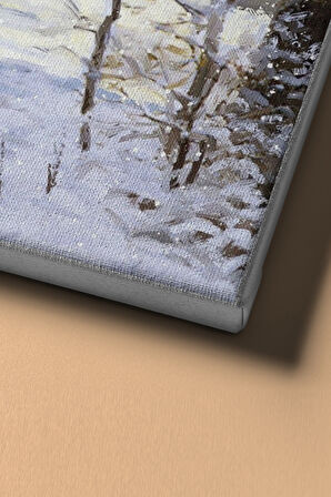 Sayılarla Boyama Seti Kasnaklı Yılbaşına Doğru 60 X 75 Cm