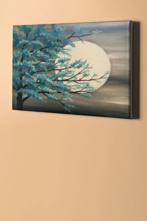 Sayılarla Boyama Seti Kasnaklı Dolunayla Kucaklaşma 40 X 50 Cm