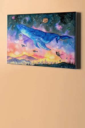 Sayılarla Boyama Seti Kasnaklı Fantazi Gezegeni 50 X 65 Cm