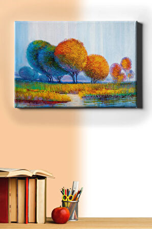 Sayılarla Boyama Seti Kasnaklı Sonbahar Gelince 50 X 65 Cm