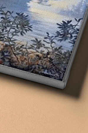 Sayılarla Boyama Seti Kasnaklı Ormandaki Geyik 40 X 50 Cm