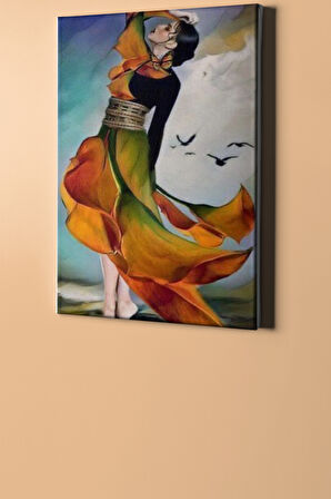 Sayılarla Boyama Seti Çerçevesiz Pişman Kadın 40 X 50 Cm