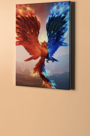 Sayılarla Boyama Seti Kasnaklı Ateş Ve Su 40 X 50 Cm