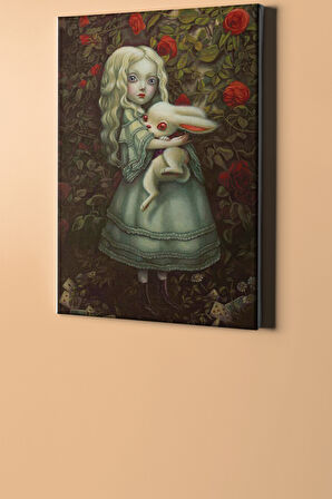 Sayılarla Boyama Seti Kasnaklı Tavşanlı Kız 2 40 X 50 Cm