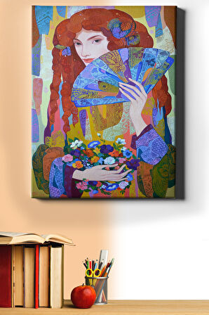 Sayılarla Boyama Seti Kasnaklı Renklerdeki Bakış 40 X 50 Cm