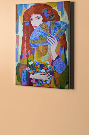 Sayılarla Boyama Seti Kasnaklı Renklerdeki Bakış 40 X 50 Cm