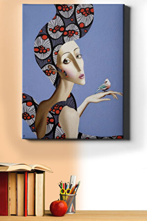 Sayılarla Boyama Seti Kasnaklı Sevgi Kuşu 60 X 75 Cm