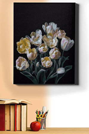 Sayılarla Boyama Seti Kasnaklı Yapay Çiçekler 40 X 50 Cm