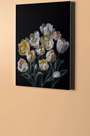 Sayılarla Boyama Seti Kasnaklı Yapay Çiçekler 40 X 50 Cm