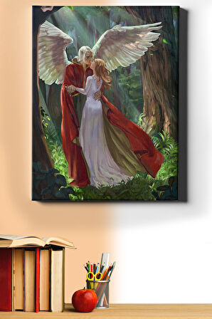 Sayılarla Boyama Seti Kasnaklı Aşık Elfler 40 X 50 Cm