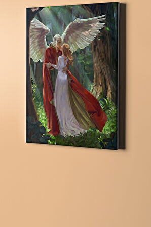 Sayılarla Boyama Seti Kasnaklı Aşık Elfler 40 X 50 Cm