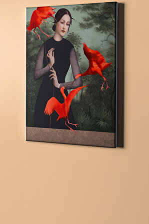 Sayılarla Boyama Seti Kasnaklı Kırmızı Düşler 60 X 75 Cm