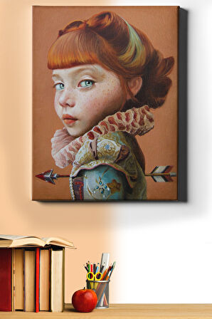 Sayılarla Boyama Seti Kasnaklı Küçük Kız 40 X 50 Cm