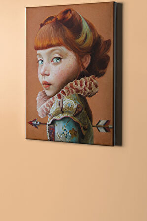 Sayılarla Boyama Seti Kasnaklı Küçük Kız 40 X 50 Cm
