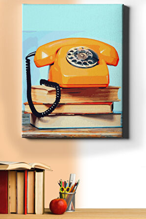 Sayılarla Boyama Seti Kasnaklı Telefon 60 X 75 Cm