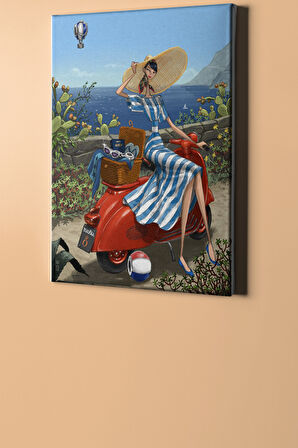 Sayılarla Boyama Seti Kasnaklı Yaz Tatilim 40 X 50 Cm