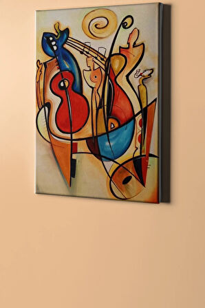 Sayılarla Boyama Seti Kasnaklı Kandınsky Ve Müzik 50 X 65 Cm