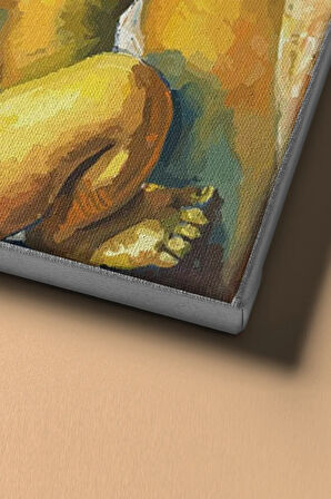 Sayılarla Boyama Seti Kasnaklı Kadın Ve Bebek 60 X 75 Cm