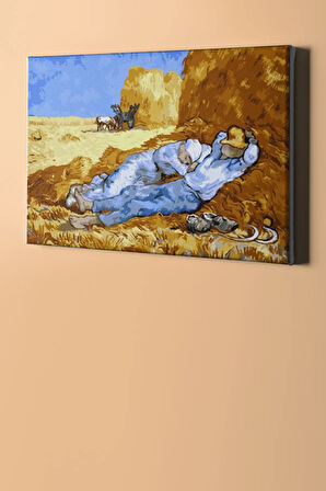 Sayılarla Boyama Seti Kasnaklı Tarlada Mola 60 X 75 Cm