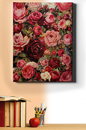 Sayılarla Boyama Seti Kasnaklı Güller 50 X 65 Cm
