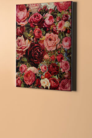 Sayılarla Boyama Seti Kasnaklı Güller 50 X 65 Cm