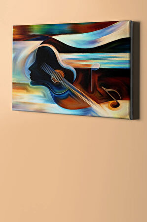 Sayılarla Boyama Seti Kasnaklı Müzik Aletleri 50 X 65 Cm