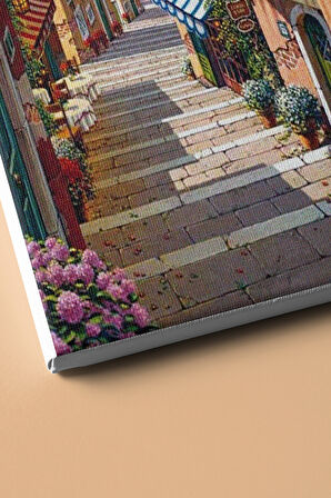 Sayılarla Boyama Seti Kasnaklı Çiçek Sokağı 50 X 65 Cm