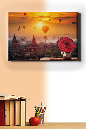 Sayılarla Boyama Seti Kasnaklı Asya Manzarası 60 X 75 Cm