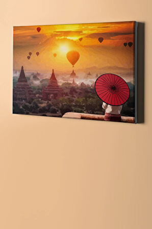 Sayılarla Boyama Seti Kasnaklı Asya Manzarası 60 X 75 Cm