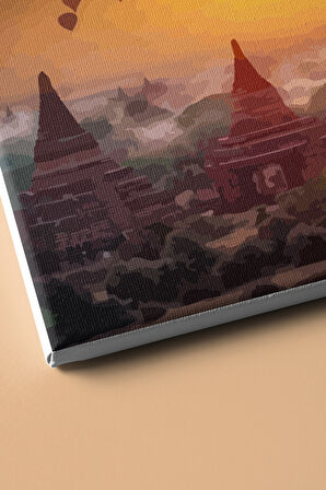 Sayılarla Boyama Seti Kasnaklı Asya Manzarası 60 X 75 Cm