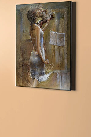 Sayılarla Boyama Seti Kasnaklı Kemancı Kız 2 50 X 65 Cm