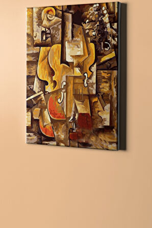 Sayılarla Boyama Seti Kasnaklı Keman Ve Üzümler 50 X 65 Cm