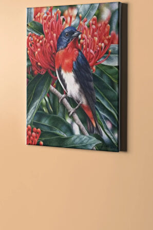 Sayılarla Boyama Seti Kasnaklı Daldaki Kuş 40 X 50 Cm