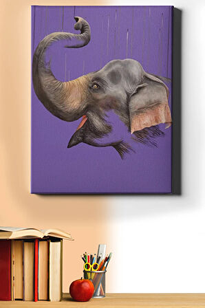 Sayılarla Boyama Seti Kasnaklı Neşeli Fil 50 X 65 Cm