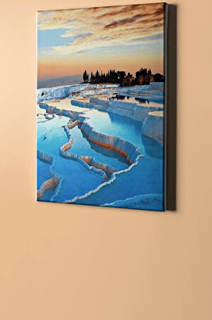 Sayılarla Boyama Seti Kasnaklı Pamukkale Mucizesi 60 X 75 Cm