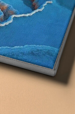 Sayılarla Boyama Seti Kasnaklı Pamukkale Mucizesi 60 X 75 Cm