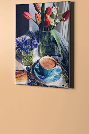 Sayılarla Boyama Seti Kasnaklı Sabah Kahvesi 60 X 75 Cm