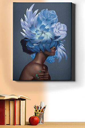 Sayılarla Boyama Seti Kasnaklı Çiçek Kadın 3 50 X 65 Cm