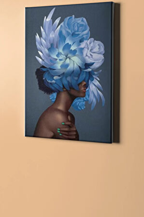 Sayılarla Boyama Seti Kasnaklı Çiçek Kadın 3 50 X 65 Cm