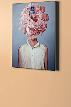 Sayılarla Boyama Seti Kasnaklı Çiçek Kadın 7 40 X 50 Cm
