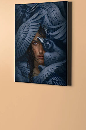 Sayılarla Boyama Seti Kasnaklı Fırtına Ve Karga 60 X 75 Cm