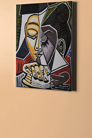 Sayılarla Boyama Seti Kasnaklı Pıcasso Kadın 60 X 75 Cm