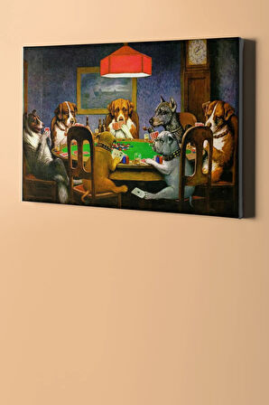 Sayılarla Boyama Seti Kasnaklı Dog Poker 40 X 50 Cm
