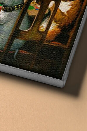 Sayılarla Boyama Seti Kasnaklı Dog Poker 40 X 50 Cm