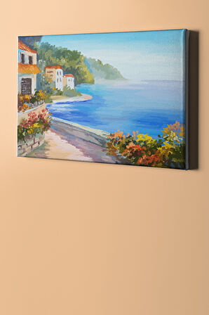 Sayılarla Boyama Seti Kasnaklı Deniz Manzarası 60 X 75 Cm