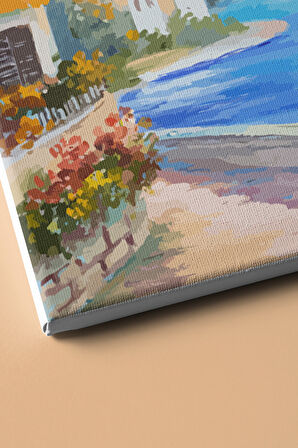 Sayılarla Boyama Seti Kasnaklı Deniz Manzarası 60 X 75 Cm